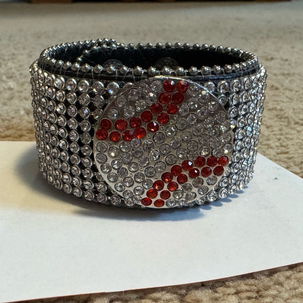 Studded Baseball Bracelet